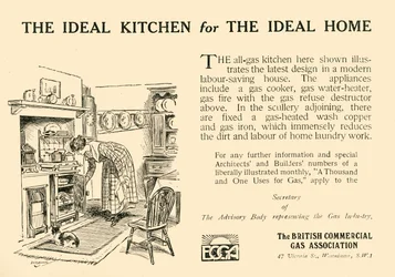 Die ideale Küche für das ideale Zuhause - Die British Commercial Gas Association, 1920