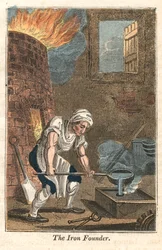 Der Eisengießer, Rotherham, Yorkshire, 1821