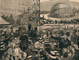 Das Jubiläumsfest für die Kinder der Londoner Schulen im Hyde Park, 1887