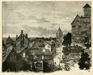 Der Kaiserberg, Nürnberg, 1890