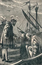 Der König besucht Vasco da Gama, 1904