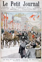 Der König und die Königin von Italien in Frankreich, 1903