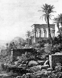 Der Kiosk, Philae-Tempel, Ägypten, 1881
