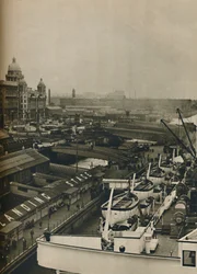Die Anlegestelle in Liverpool, 1936