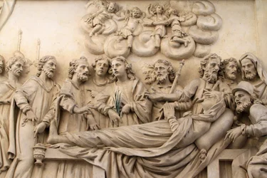 Das Leben der Jungfrau, Das Haus der Jungfrau, Santa Casa, Replik des Heiligen Hauses, Kirche Unserer Lieben Frau von Loreto, Prag, Tschechische Republik