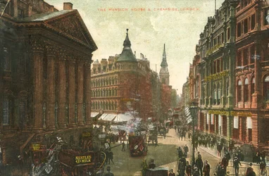 Das Mansion House & Cheapside, London, spätes 19. - frühes 20. Jahrhundert