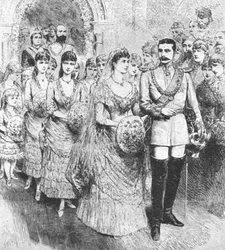 Die Hochzeit von Prinzessin Beatrice mit Prinz Heinrich von Battenberg, 1885, 1901