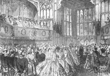 Die Hochzeit von Prinzessin Helena mit Prinz Christian von Schleswig-Holstein, 1866, 1901