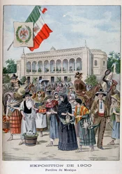 Der mexikanische Pavillon auf der Weltausstellung von 1900, Paris, 1900
