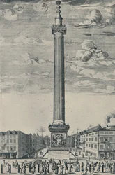 Das Monument von London, um 1685, 1920