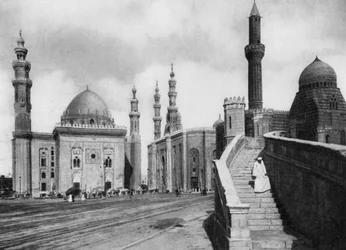 Die Moscheen von Sultan Hassan und El Rufai, Kairo, Ägypten, um 1920
