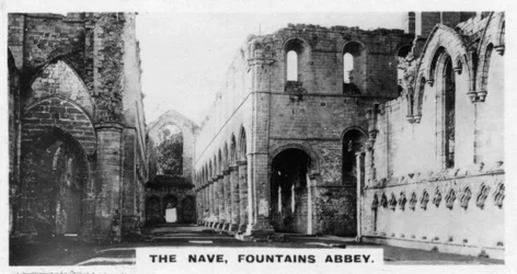 Das Kirchenschiff, Fountains Abbey, North Yorkshire