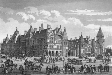 Das Neue Gerichtsgebäude, Westminster, London, um 1878