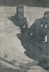 Das Odeum des Herodes Atticus in Athen, 1913