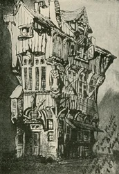 Das alte Haus in Blois, 19. Jahrhundert, 1902