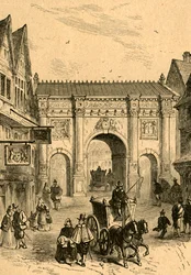 Der alte hölzerne Temple Bar, 1897