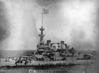 Das Schlachtschiff Oregon, 1898