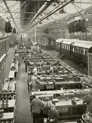 Überholung des U-Bahn-Rollmaterials der London Passenger Transport, 1935-36