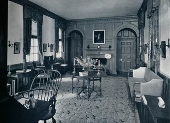 Das Wohnzimmer der Raleigh Taverne, um 1938