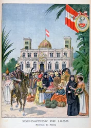 Der peruanische Pavillon auf der Weltausstellung 1900, Paris, 1900