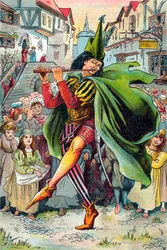 Der Rattenfänger führt die Kinder von Hameln fort, ca. 1899