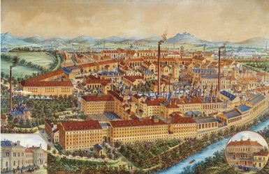 Die Pilsner Urquell Brauerei in Pilsen, 1900er-1910er