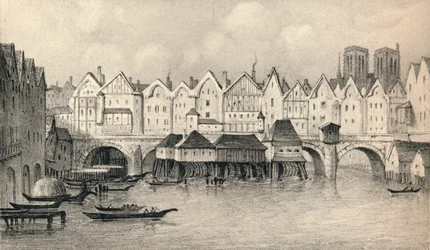 Die Pont Notre-Dame im Jahr 1560, 1915