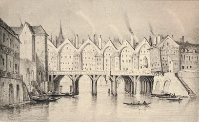 Die Pont St. Michel im Jahr 1550