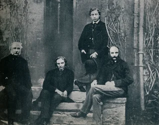 Der Prinz von Wales und seine Lehrer an der Universität Oxford, um 1860, 1910