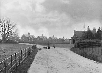 Das Modell-Dorf des Prinzen von Wales in Sandringham, um 1896