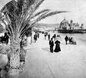 Die Promenade des Anglais, Nizza, Frankreich, spätes 19. Jahrhundert