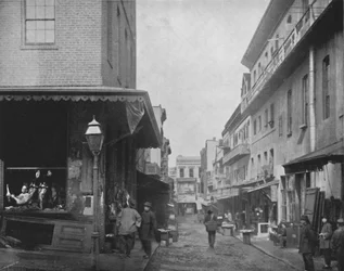 Der Proviantmarkt, Chinatown, San Francisco, 19. Jahrhundert