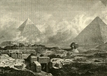 Die Pyramiden und die Sphinx, 1890