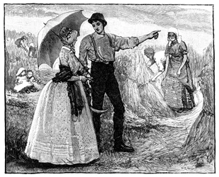 Die Königin und die Schnitter bei Blair Castle, um 1840er, 1900