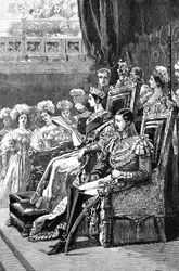 Die Königin eröffnet das Parlament, 1846, 1900