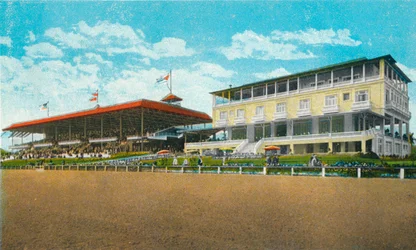 Die Rennbahn im Oriental Park, Havanna, Kuba, um 1915