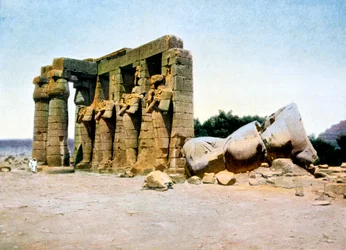 Das Ramesseum, Theben, Ägypten, 20. Jahrhundert