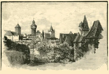 Die Stadtmauern, Nürnberg, 1890
