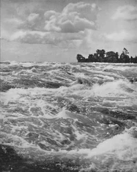 Die Stromschnellen oberhalb des American Falls, 19. Jahrhundert