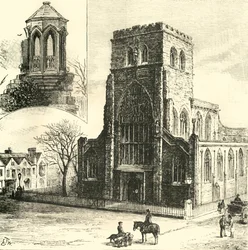 Das Refektoriumskanzel. Die Abteikirche, 1898
