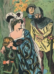 Die Räuber entdecken Königin Margaret und den Prinzen, ca. 1907
