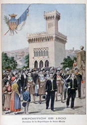 Der Pavillon von San Marino auf der Weltausstellung 1900, Paris, 1900