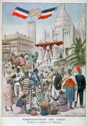 Der senegalesische Pavillon auf der Weltausstellung von 1900, Paris, 1900