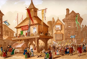 Das Shakespeare-Jubiläum in Stratford-upon-Avon, ca. 1850