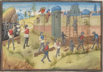 Die Belagerung von Jerusalem, 1099. Miniatur aus der Historia von Wilhelm von Tyrus, 1460er Jahre