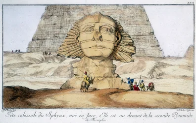 Die Sphinx, Ägypten, 1744