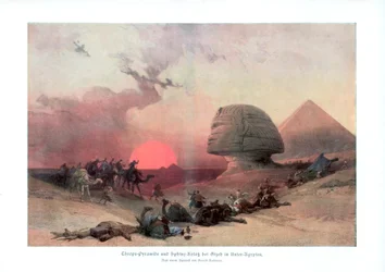 Die Sphinx von Gizeh, Ägypten, 1840er Jahre