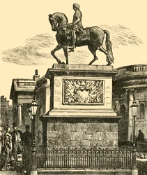 Die Statue von Wilhelm III., 1898
