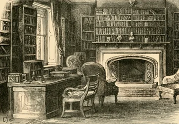 Das Arbeitszimmer in Hawarden, 1898