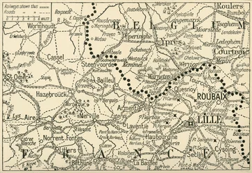 Das Kriegstheater in Flandern, 1914